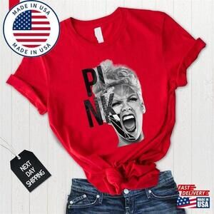Pnk T-Shirt P1nk Singer Summer Carnival  Tour Shirt Concert Classic